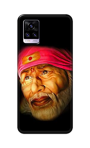 Image of PRINTFIDAA Sai Baba Lord Shiridi Great God Hinduism Religious Hard Back Cover for Vivo V20 / V20 2021 Back Cover -(P6) KAT1002