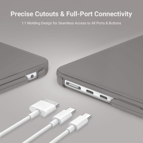 Image of MOSISO Compatible with MacBook Air 15 inch Case M4 M3 M2 2025 2024 2023 Release A3241 A3114 A2941 with Touch ID, Plastic Hard Shell Case&Keyboard Cover&Screen Protector&Storage Bag, Gray | A3448 A3241 A3114 A2941, Scratch-Resistant Protective Hard Shell Case&Keyboard Cover&ScreenFilm&Pouch, Gray