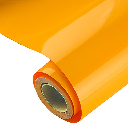 KISSWILL Heat Transfer Iron on Vinyl, 12 inch X 6 Feet HTV Vinyl Rolls for T-Shirts, Iron on Vinyl Compatible with Silhouette Cameo or Heat Press Mach