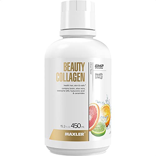 Maxler Beauty Collagen Liquid - Hair Nails Skin Revitalization Liquid Collagen Hydrolysate & Biotin Supplements - Liquid Biotin and Collagen Drink with Aloe Vera, Elderberry - Citrus 15.2 fl Oz Maxler Beauty Collagen Liquid - Hair Nails Skin Revitalization Liquid Collagen Hydrolysate & Biotin Supplements - Liquid Biotin and Collagen Drink with Aloe Vera, Elderberry - Citrus 15.2 fl Oz