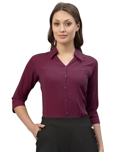 Image of Women's Poly Viscose Regular Fit Shirt, Casual and Formal Wear