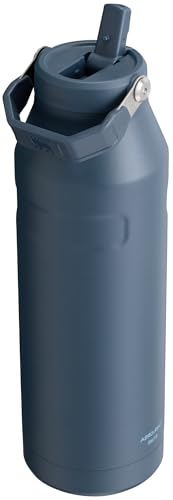Image of Stanley IceFlow Flip Straw 2.0 Water Bottle 50 OZ | Built-In Straw with Larger Opening | Lightweight & Leak-Resistant | Insulated Stainless Steel | BPA-Free | Navy