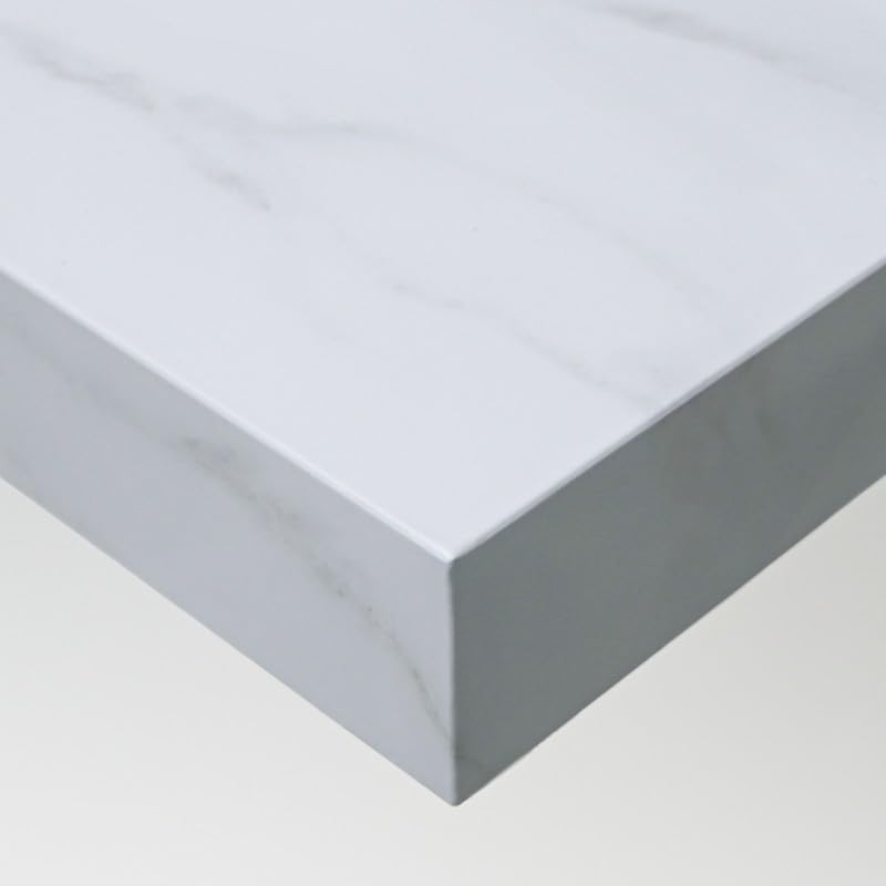 DIMEXACT Rollo Adhesivo Efecto mármol Blanco Mate en Rollo de 122 cm x 2 Metro(s)