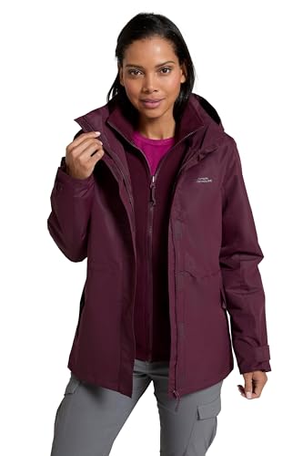 Mountain Warehouse Fell 3-in-1 Damen-Jacke - atmungsaktive, lange,...