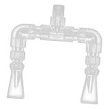 Kuntesetty Kit de Fontanería para Acuario con de Boquilla Giratoria Control de Flujo Dividido Material Acrílico Resistente y Transparente Adecuado para, Diámetro Interior 16