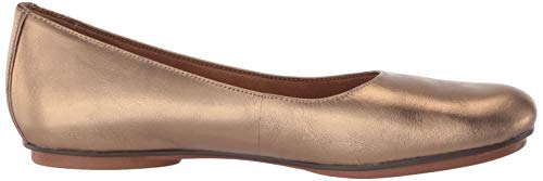Naturalizer Womens Maxwell Round Toe Comfortable Classic Slip On Ballet Flats ,Light Gold Metallic Leather,4M #TOP5