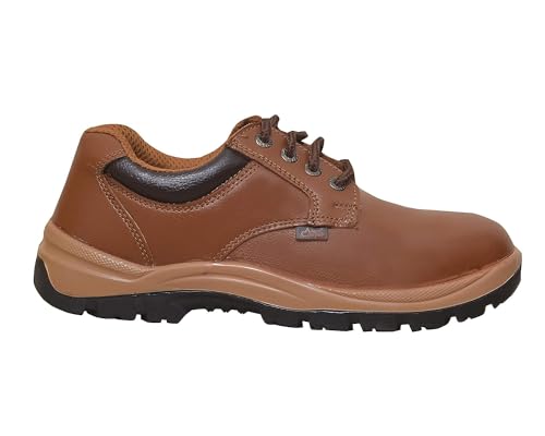 Image of Allen Cooper AC 11102, Limited Edition, Formal Safety Shoe, ISI Marked with is:15298 Part 2, Steel Toe Cap with Impact Resistance of 200J, Tan