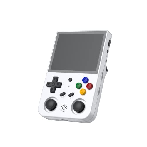 SXMA RG353V - Consola de juegos de mano de video retro de 3.5 pulgadas, pantalla IPS Android 11, sistema Linux, RK3566, reproductor de juegos de 64 bits, tarjeta TF de 64 G, 4450 juegos clásicos