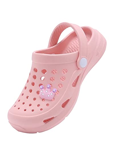 Cubufly Girls Garden Clogs Slip On Water Shoes Children Sandals For Indoor Outdoor Pink(Toddler/Little Kids/Big Kids) #TOP29