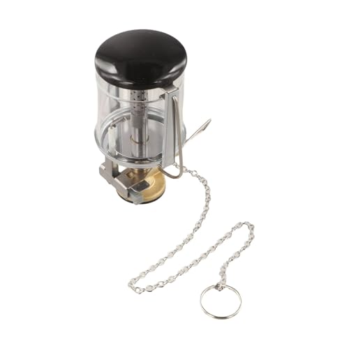 JoyousMall 80LUX - Linterna portátil de gas para acampar con pantalla de vidrio templado, resistente al viento, para senderismo, picnic, viajes, se adapta a tanques de gas planos roscados