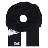 emporio armani ea7 sciarpa scarf uomo donna unisex 275894 0a116, nero