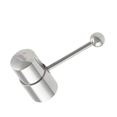 Amosfun Anéis vibratórios para língua de aço inoxidável para adultos