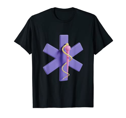 Servicio y amor Médico Salud Médico Enfermera EMT Camiseta