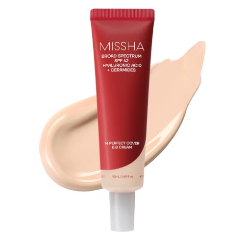 Image of MISSHA M Perfect Cover BB Cream No.13 Bright Beige - Fair with Cool Undertone SPF 42 PA +++ 1.69 Fl Oz - Tinted Moisturizer for face with SPF