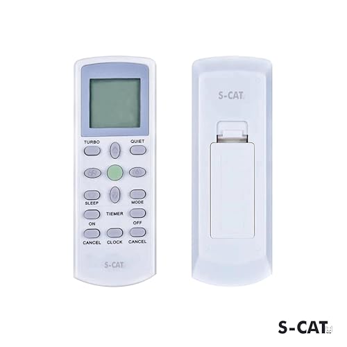 Image of S-CAT Compatible with Daikin AC Remote Control ECGS01 Model 146 (No Backlight) Suitable for 1 1.5 2 Ton Split /Window AC (Match Old Remote Exactly, Contact Customer Care for Order)