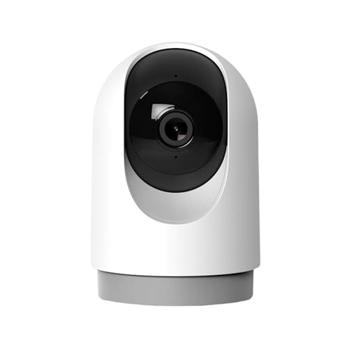 Hi by Geonav Câmera Interna Inteligente PTZ, 3MP, Wi-Fi, Sensor Movimento e Ruído, Áudio Bidirecional, Visão Noturna, Alerta Sonoro, Compatível com Alexa e Google Chromecast, HISCPT01WT, Branco
