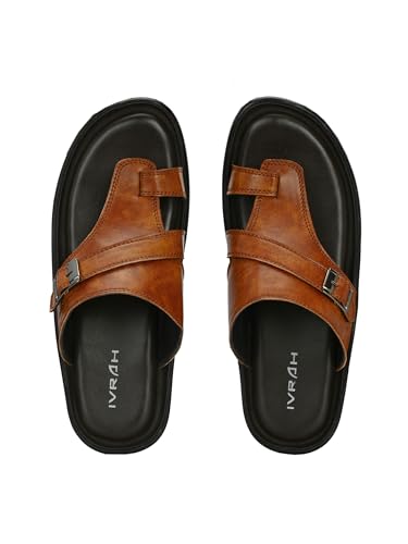 Image of IVRAH Synthetic Leather Sandal Lightweight and Comfortable Footwear for Men