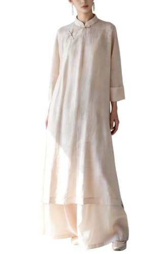 Conjunto de ropa para mujer Zen Two con pantalón de pierna ancha holgado y blusa manga 3/4