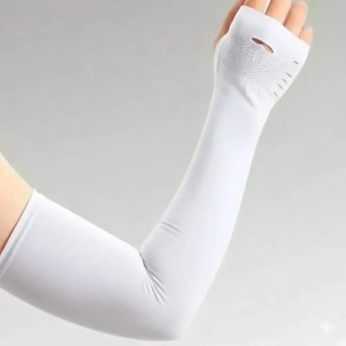 Image of Topibaaz Unisex Arm sleeves with UV Protection for Men and Women Outdoor Indoor Sports UPF 50 Arm Cover with Compression & Cooling Effect Summer Hand Gloves
