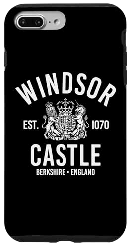 Carcasa para iPhone 7 Plus/8 Plus Windsor Castle EST. 1070 Berkshire Inglaterra Blanco Print