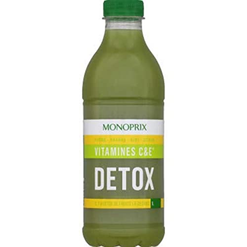 Monoprix Jus Detox vitamines C&E pomme, ananas, kiwi, citron - La bouteille de 1L