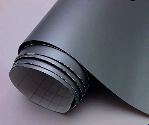Image of HOME13 Vinyl Wrap Sheet for Car & Bike Self Adheisve Vinyl Wrap Sticker & Decal Roll Film Air Release Bubble Free (24x100 Inches, Gun Grey Wrap)