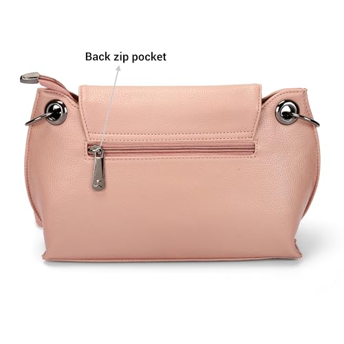 Image of Mochi Women Casual Faux leather Soft Body Magnet closure Solid Sling Bag