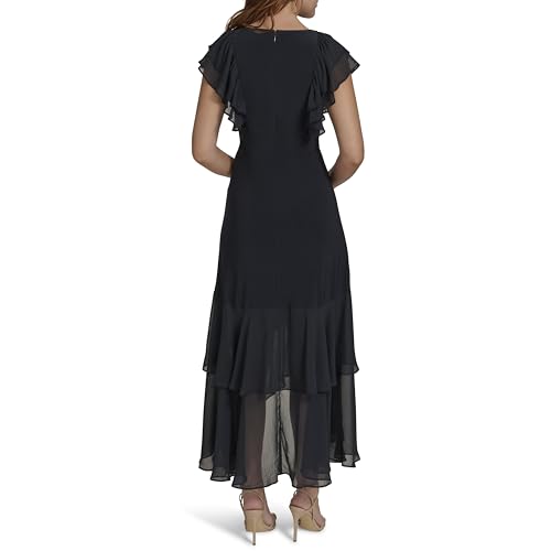 Tommy Hilfiger Women's Light V Neck Flattering Maxi Dress4