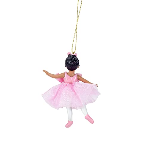 Kurt S. Adler African American Little Ballerina Christmas Tree Ornament,Resin, C8751 New #TOP3