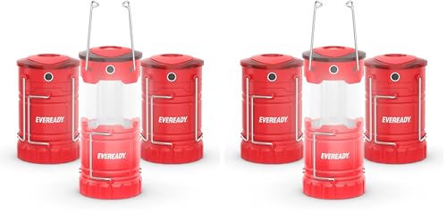 Eveready LED Camping Lantern 360 PRO (6-Pack), Super Bright Tent