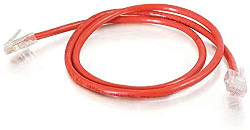 Image of C2G 24510 Cat5e Crossover Cable - Non-Booted Unshielded Network Patch Cable, Red (7 Feet, 2.13 Meters)