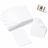12 Stück Reparaturflicken zum Aufbügeln,Stoffreparaturflicken Baumwolle Bügelflicken Aufbügel Patches Stoff Aufbügelflicken für Kleidung, Hosen, Flicken und Dekorieren, Größe 7,6 x 10,2 cm, Weiß