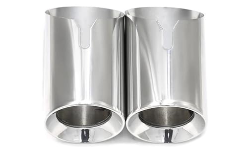 Couvercle de buse d'échappement en acier chromé pour BMW F22 F30 F32
