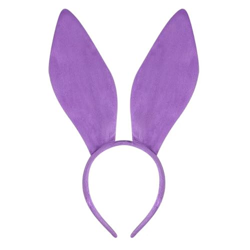 Diadema de maquillaje de conejos para cosplay, con orejas largas y dulces y pascuas, diademas de disfraces para fiestas de cumpleaños para niños y adultos