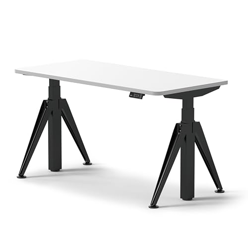 Amazon | MOTTI Kiin 木字型 電動昇降デスク 昇降範囲62-124cm 耐荷重
