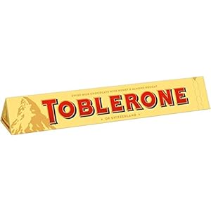 TOBLERONE-MILK-100G, Unieke driehoeken van heerlijke melkchocolade, Verpakking van 20