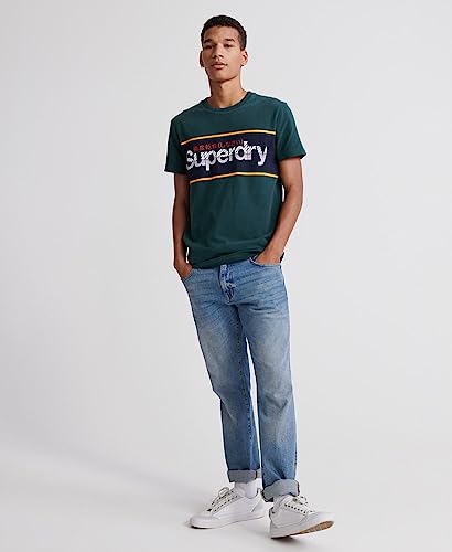 Superdry-Core-Logo-Stripe-Tee-Camicia-Uomo