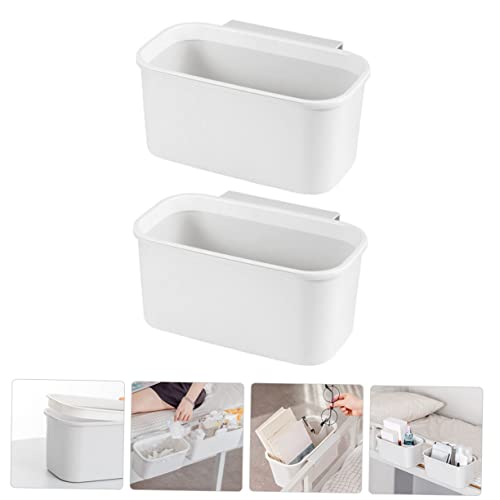 Bote de basura colgante rectangular blanco 2 pcs miniatura 6