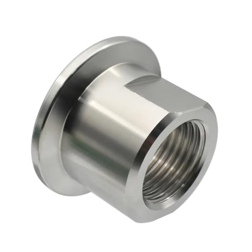 Brida KF40 1" acero inoxidable junta de vacío con rosca interna PT mecanizada 4