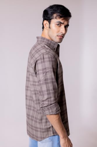 Image of Men's Regular Fit Reversible Checkered Shirt