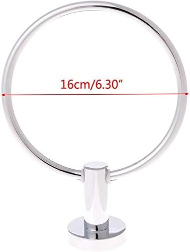 Yizhet Stainless Steel Bath Towel Holder Hand Towel Ring Hanging Towel Hanger Bathroom Accessories Contemporary Hotel Square Style Wall Mount (Classic)