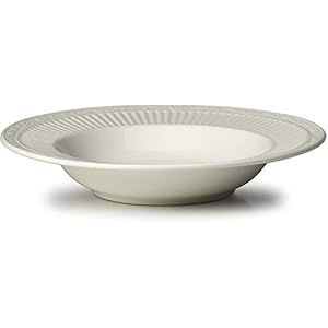 Mikasa Stoneware Italian Countryside Soup Bowls, Set of 4, 12 oz, White, Classic, Round, Microwave Safe, Dishwasher Safe