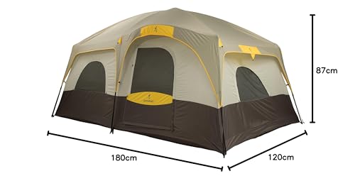 Browning Camping Big Horn Two-Room Tent - Khaki/Coal