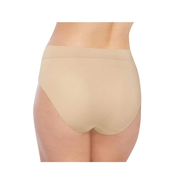 Bali-Womens-Passion-for-Comfort-Hi-Cut-Panty Bali Women's Hi-Cut Panties, High-Waisted Smoothing Panty, High-Cut Brief Underwear for Women, Comfortable Underpants, Black Lace, X-Large