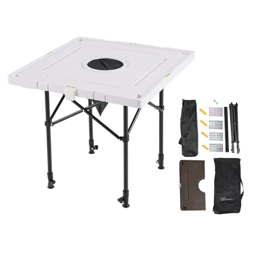 Table de mahjong pliable avec sac de rangement plateau portable design mélangé