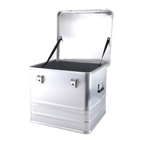 Alubox Aluminum Truck Box, Silver Toolbox Heavy Duty Transport Case Organizer Chest for Pickup, Truck, Trailer,Outdoor Camping, Home Decoration，Etc...