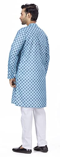 Image of Studio Shringaar Men's Cotton Relaxed Fit Straight Kurta