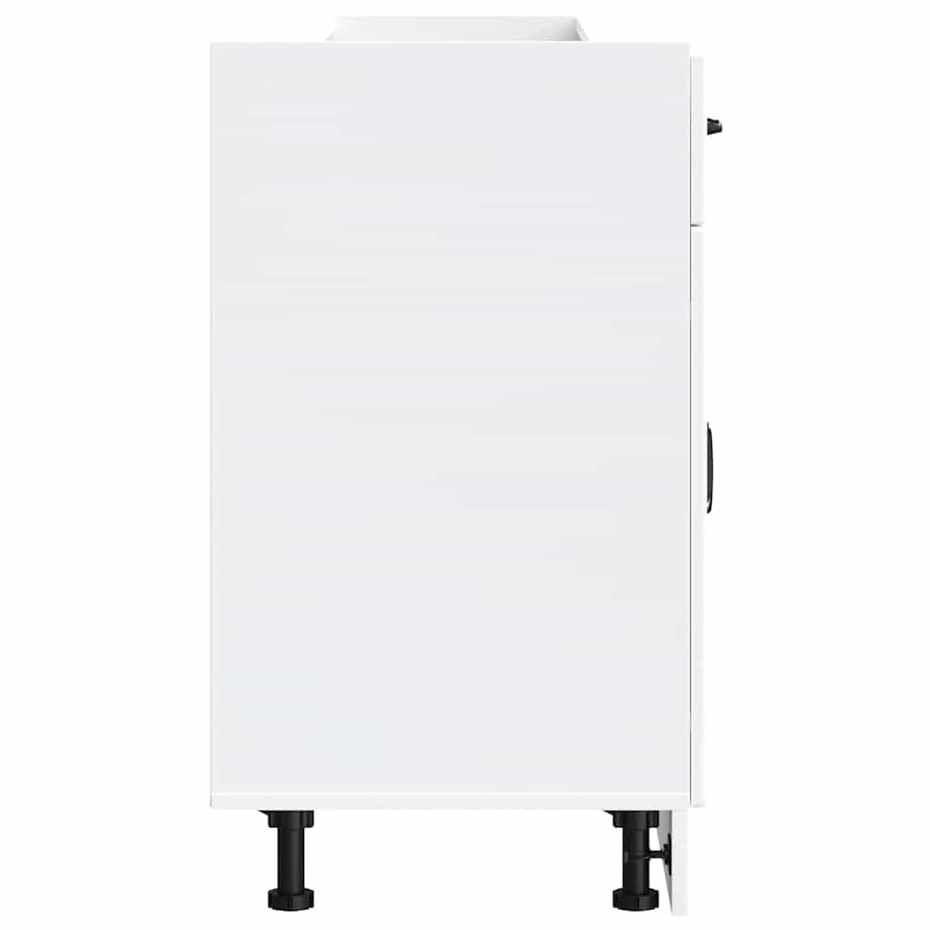 Myheimly Küchenschrank Küchenzeile,Küchenmöbel Einbauküche Schrank,Holzwerkstoff Schrank,Weiß,Kitchen Cabinet,80 x 46 x 81.5 cm