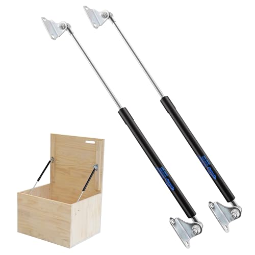 Vérins à gaz 50,8 cm 155N Lot de 2 avec supports en L pour couvercle lourd et lit