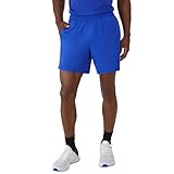 Hanes Men's Moves Performance, Athletic Moisture-Wicking Shorts with Pockets, 6”, DEEP Royal, Medium